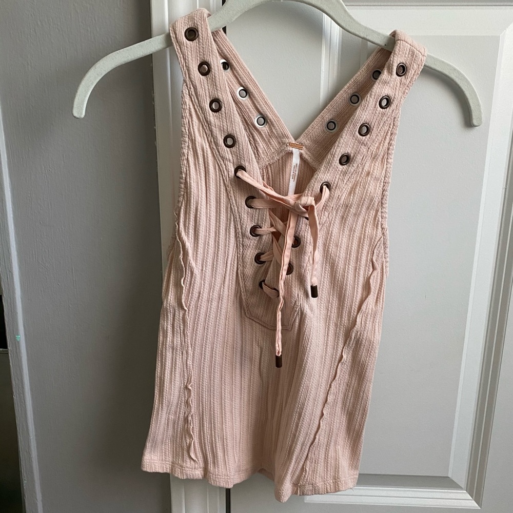 Pink Free People Tank